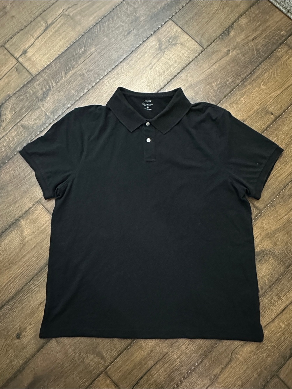 J. Crew Men’s Black Polo Shirt with Classic Collar size XL
